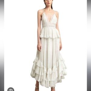 Rocco Sand Elna white maxi dress